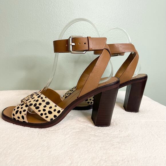 Dolce Vita Nala Block Heel Leather Sandals Size 6 - Picture 9 of 12